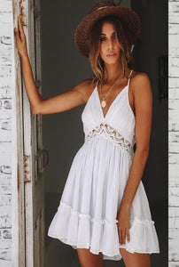 Vestido Aberto Nas Costas Com Renda