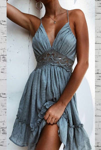 Vestido Aberto Nas Costas Com Renda