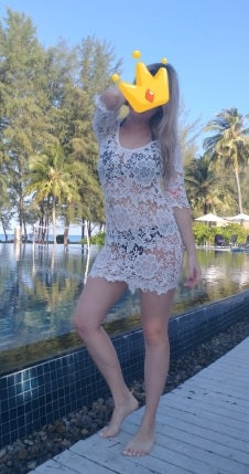 Saída de praia floral