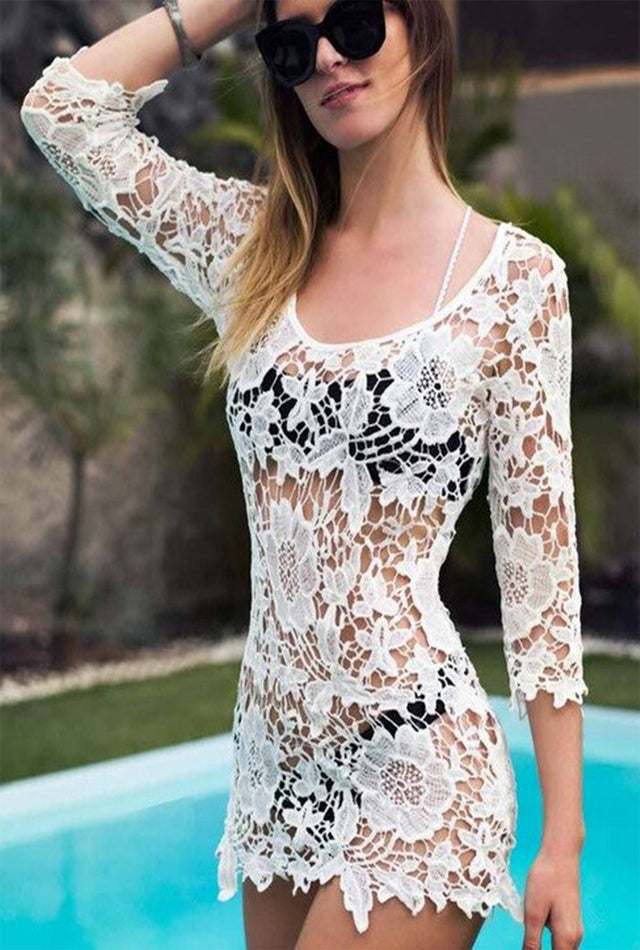 Saída de praia floral