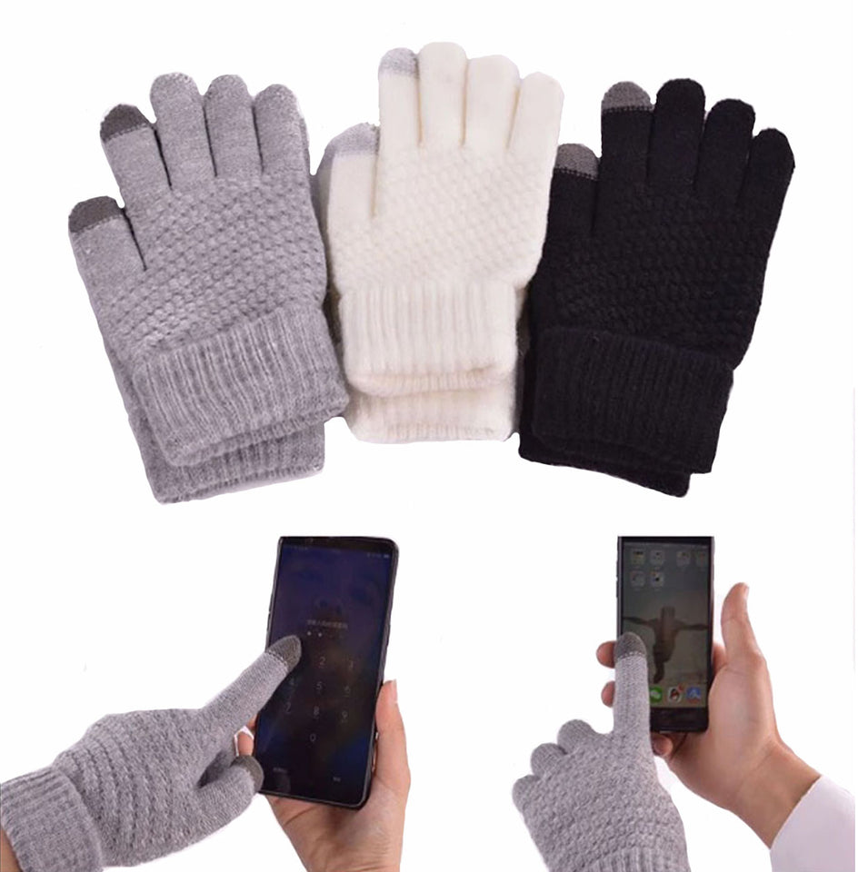 Luvas Touch Screen com Forro de Lã