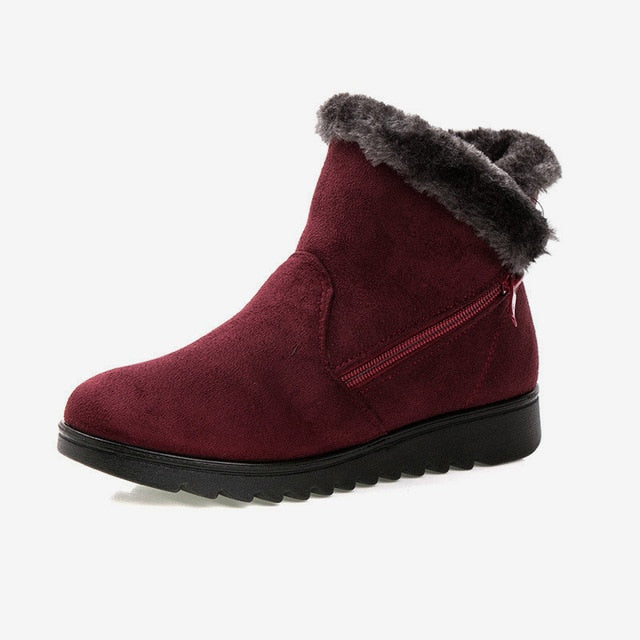 Bota de Inverno Forrada com Pelos
